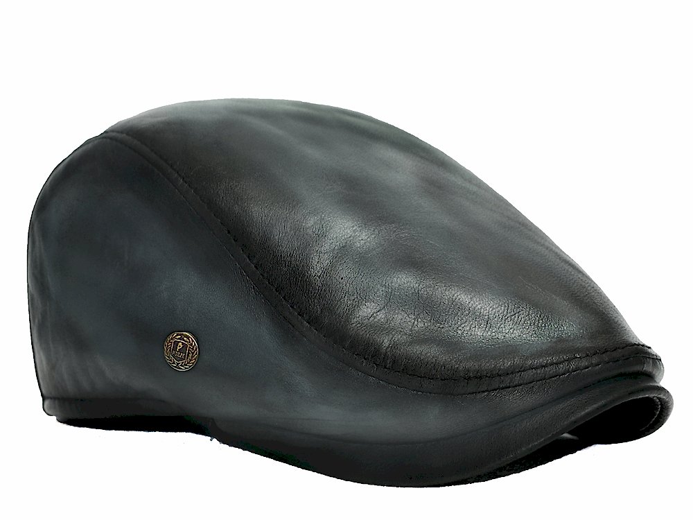 Gri Kışlık Spor Erkek Deri Kasket Şapka