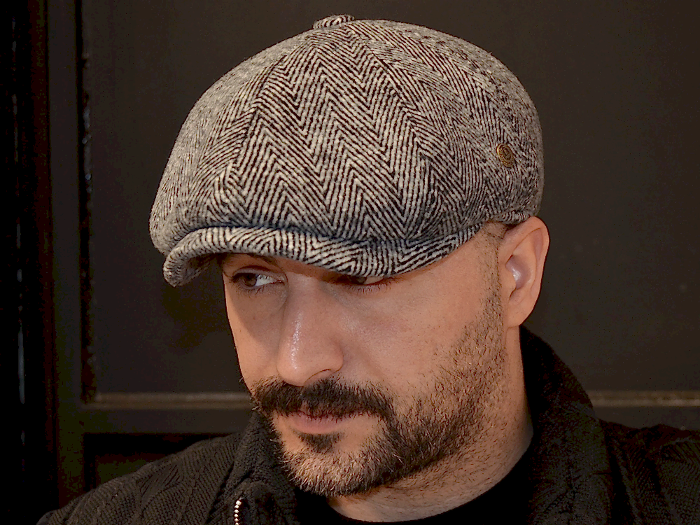 Pozze Kaşmir Balıksırtı Peaky Blinder İngiliz Gri