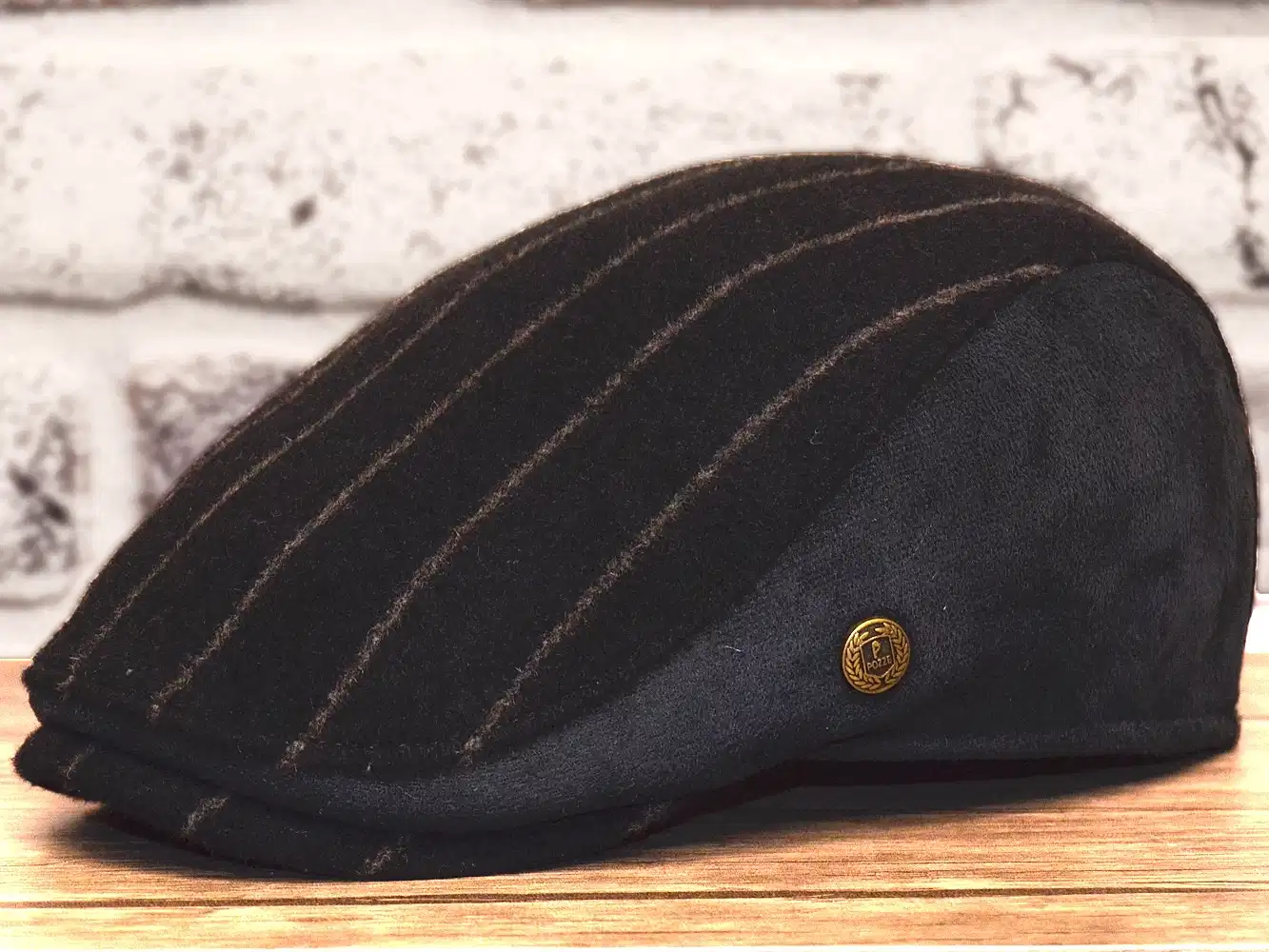 Pozze Kaşmir Süetli Spor Kasket Siyah