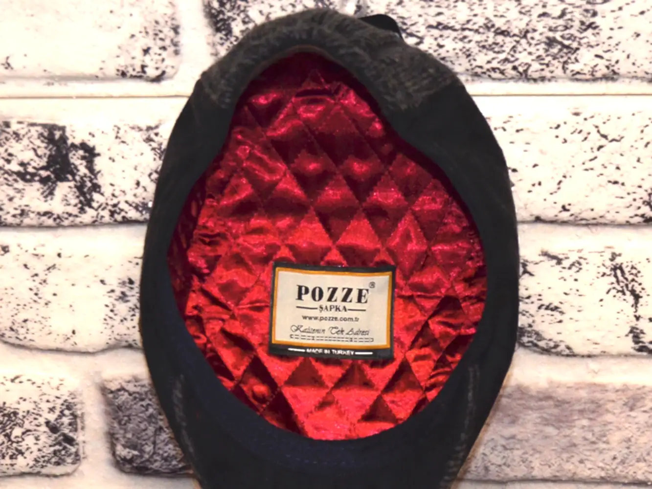 Pozze Kaşmir Süetli Spor Kasket Siyah