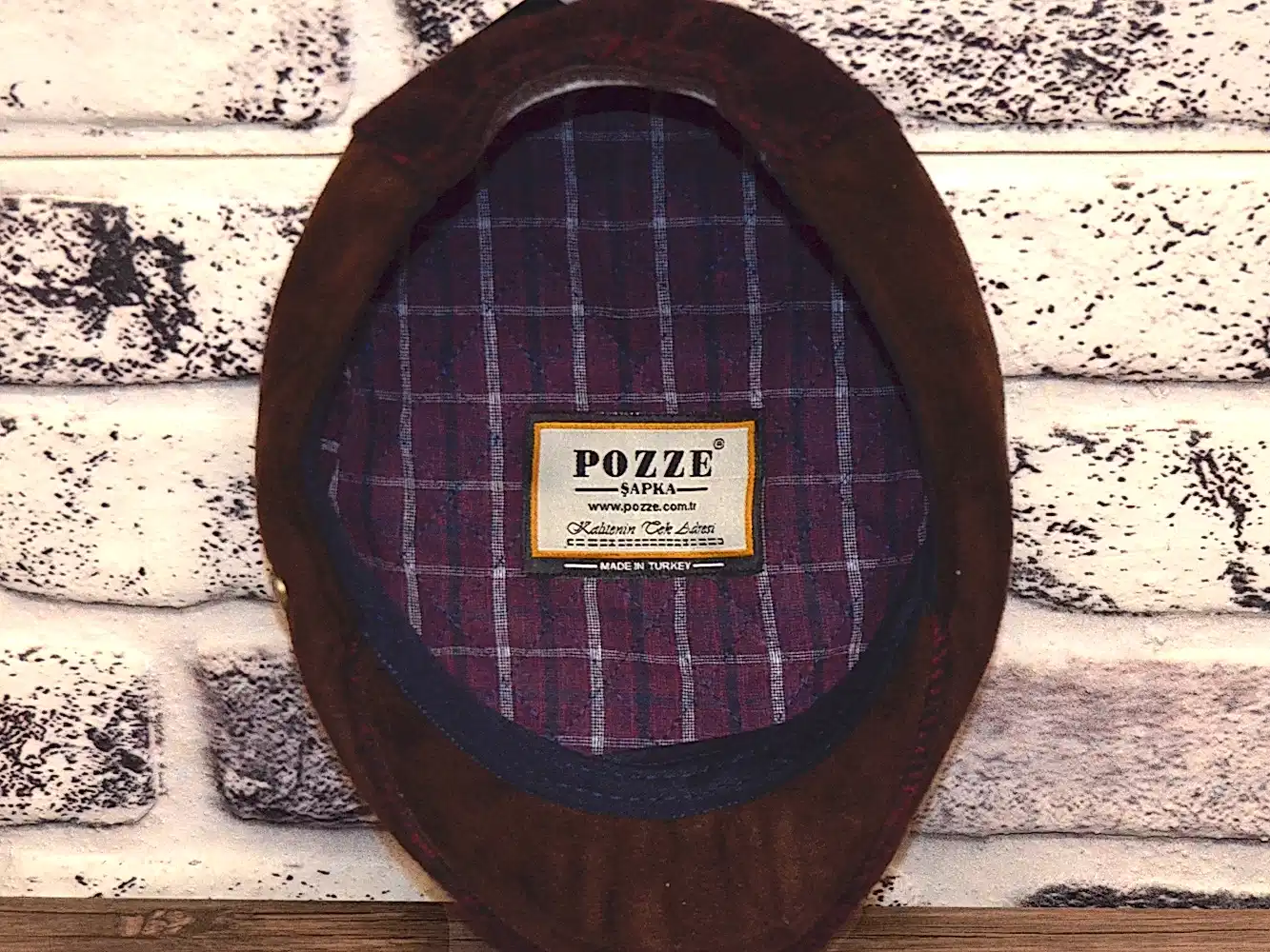 Pozze Kaşmir Süetli Spor Kasket Bordo