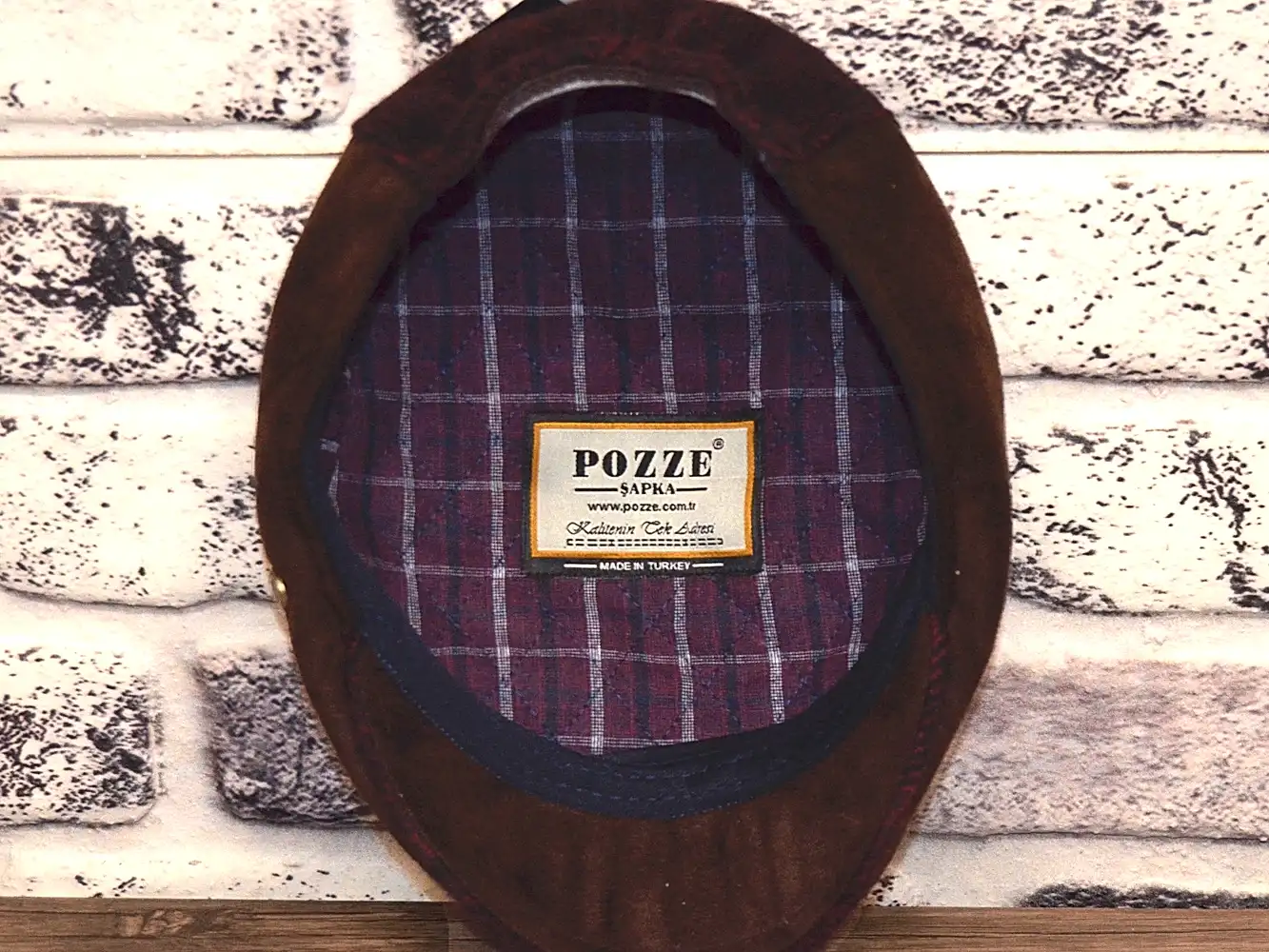 Pozze Kaşmir Süetli Spor Kasket Kamel