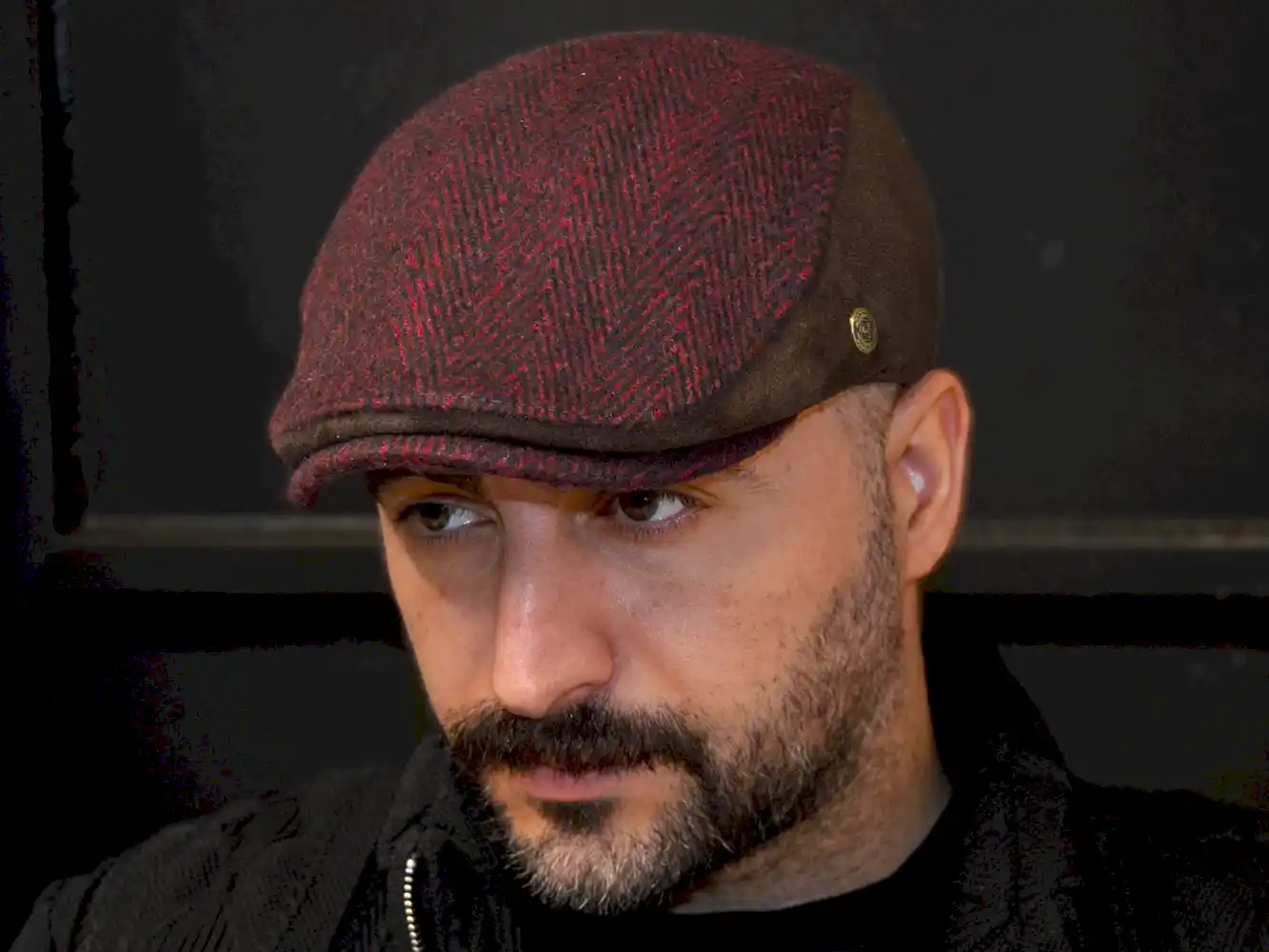 Pozze Kaşmir Süetli Spor Kasket Bordo