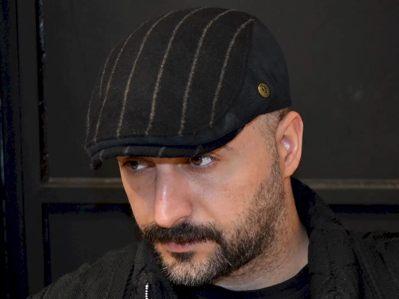 Pozze Kaşmir Süetli Spor Kasket Siyah