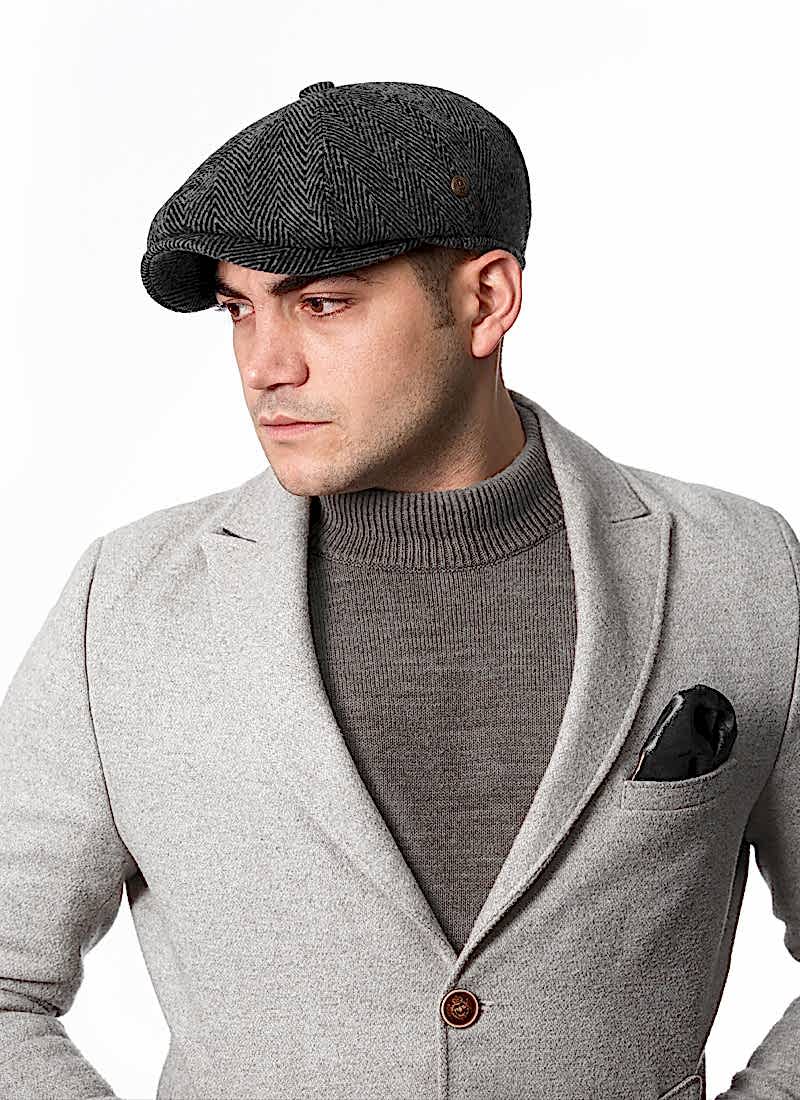 Pozze Kaşmir Balıksırtı Peaky Blinders İngiliz Antrasit