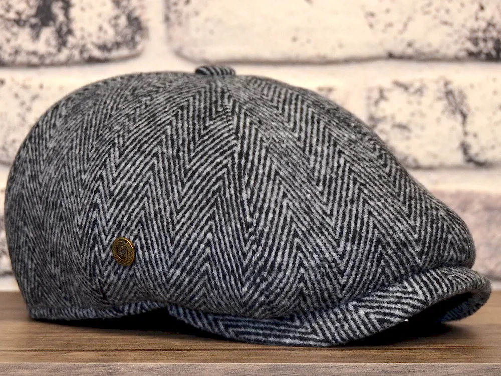 Pozze Kaşmir Balıksırtı Peaky Blinder İngiliz Gri