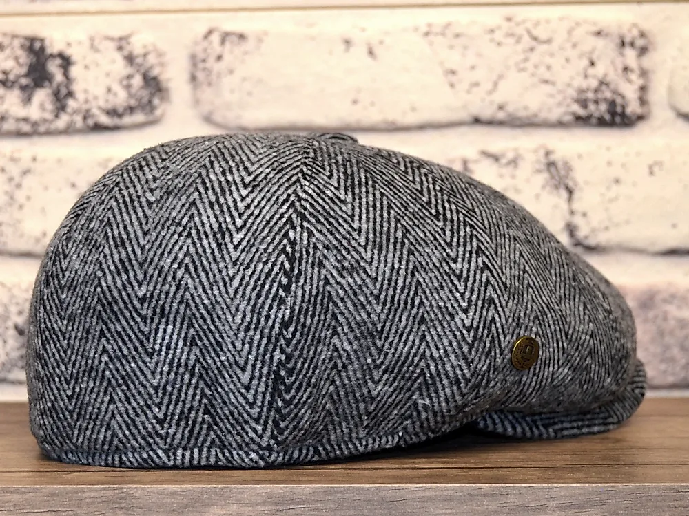 Pozze Kaşmir Balıksırtı Peaky Blinder İngiliz Gri