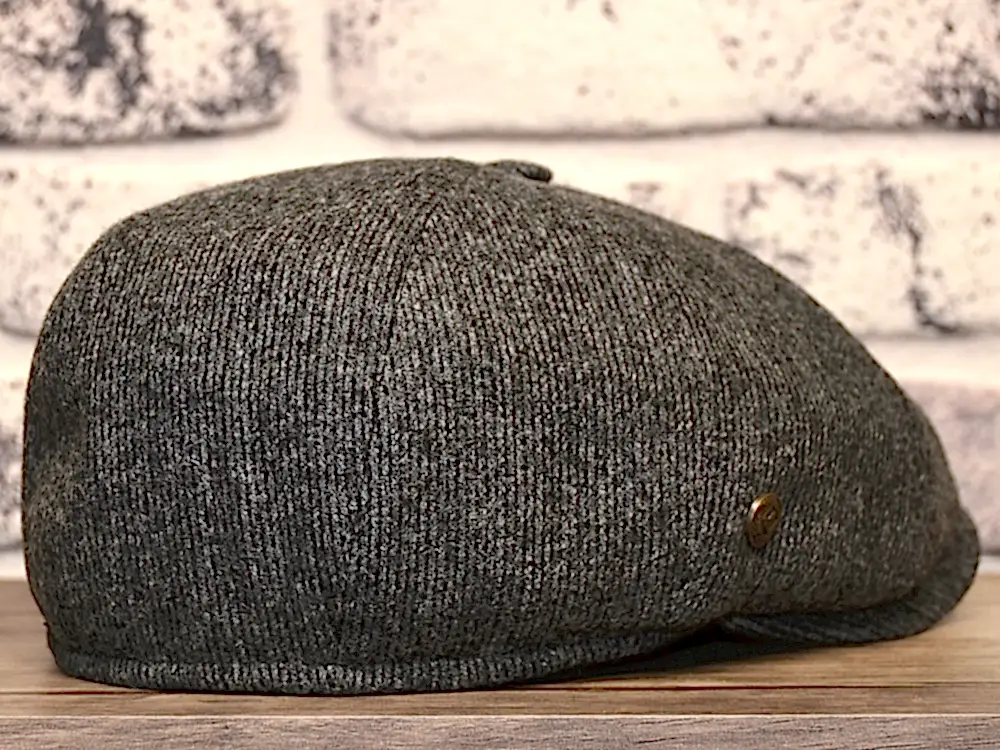 Pozze Yün İngiliz Peaky Blinders Kasket Gri