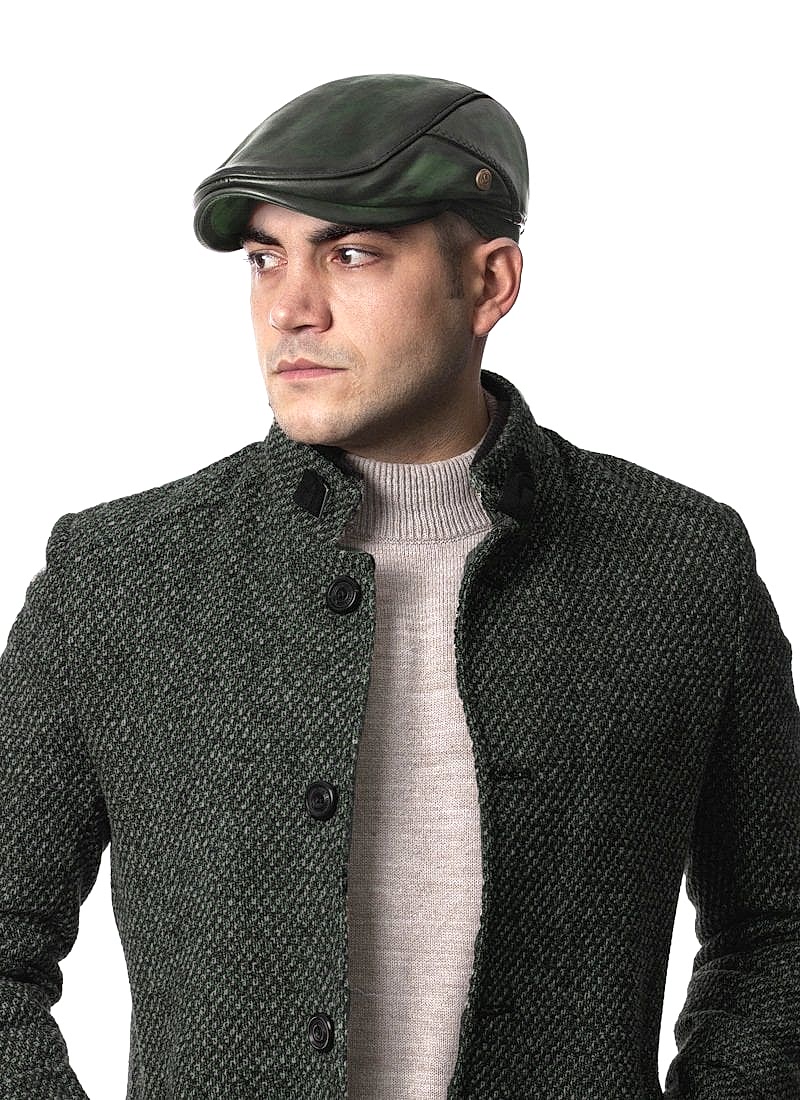 Pozze Özel Üretim İtaly Model Deri Kasket