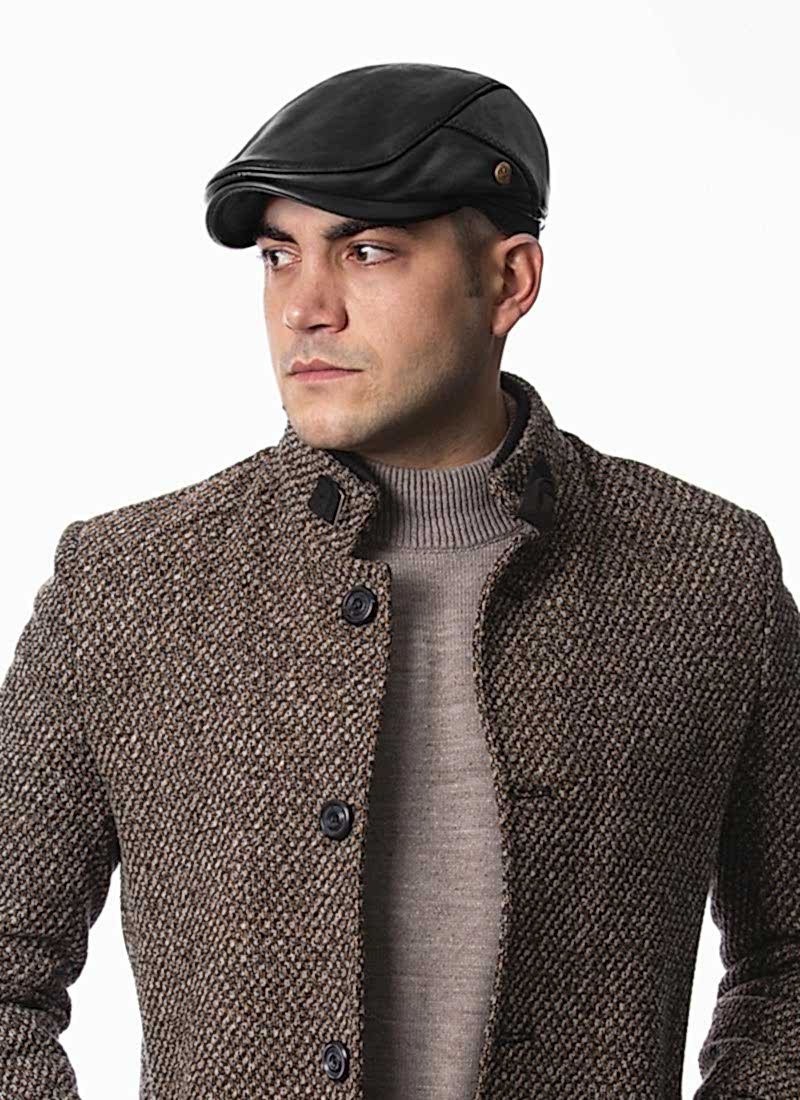 Pozze Özel Üretim İtaly Model Deri Kasket