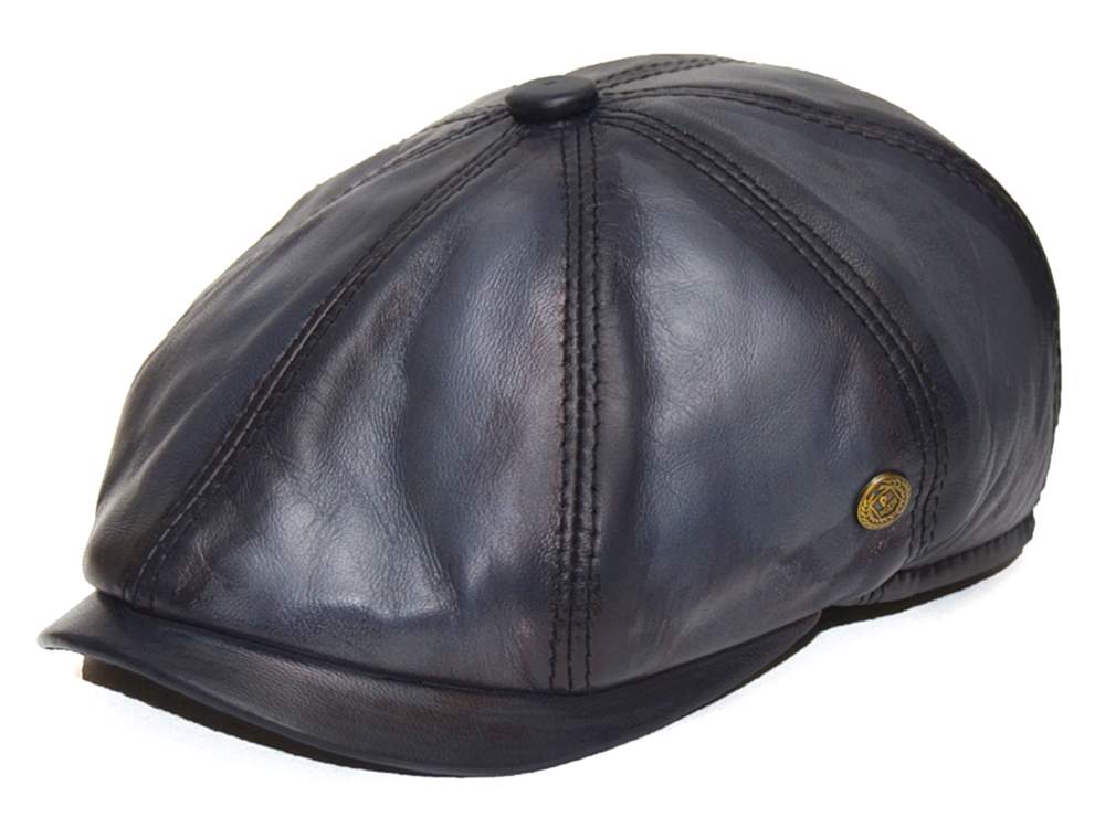 Pozze Özel Üretim İngiliz Model Deri Kasket