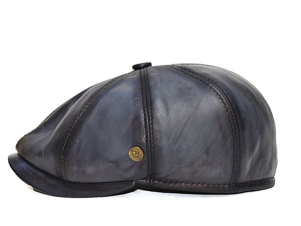 Pozze Özel Üretim İngiliz Model Deri Kasket