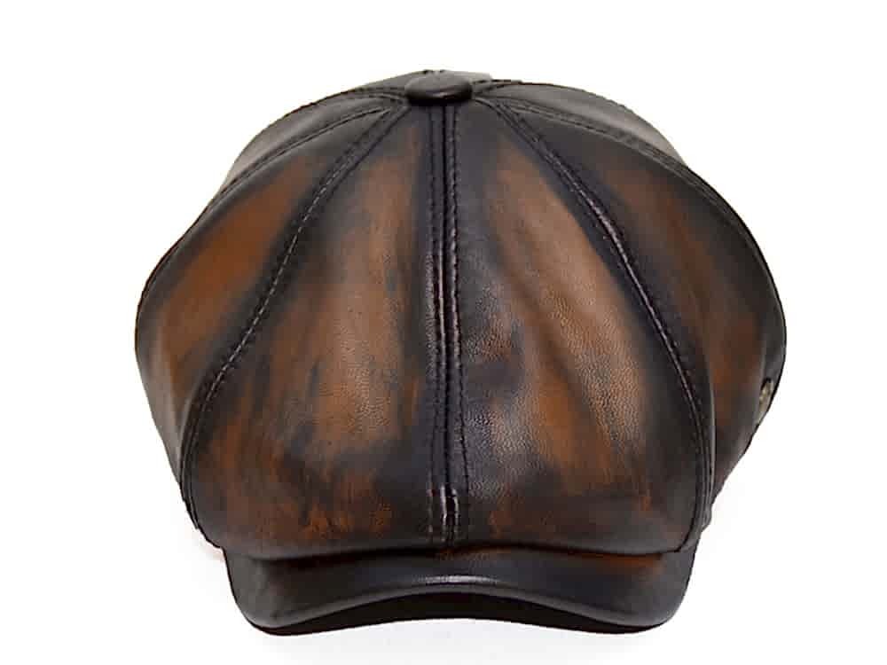 Pozze Özel Üretim İngiliz Model Deri Kasket