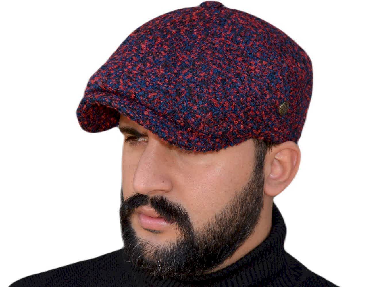 PozzeTTwit Yün Kışlık Peaky Blinders İngiliz Şapka Erkek Kasket