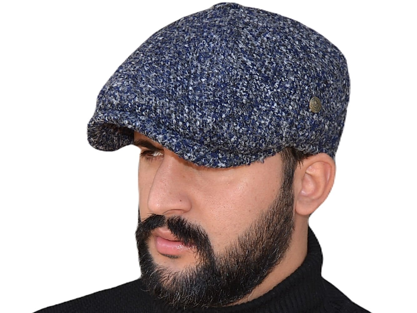 PozzeTTwit Yün Kışlık Peaky Blinders İngiliz Şapka Erkek Kasket