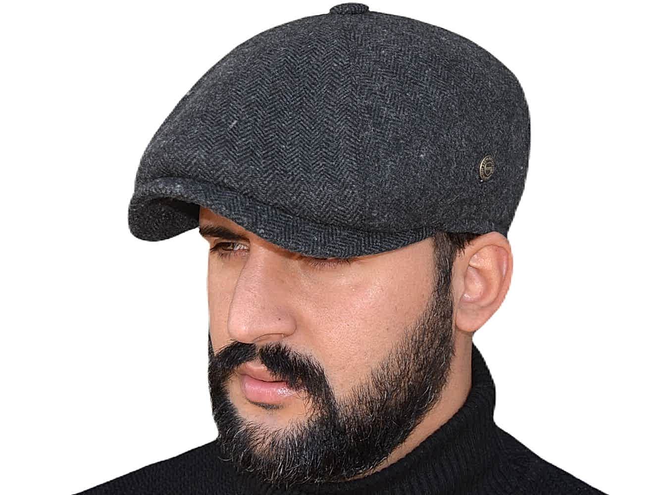 Pozze Kerem Peaky Blinders Stil Kışlık İngiliz Erkek Kasket Şapka