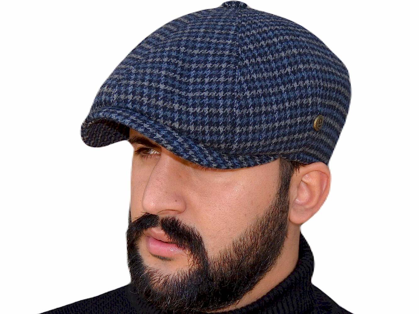Pozze Yünlü Peaky Blinders Erkek Kasket Şapka