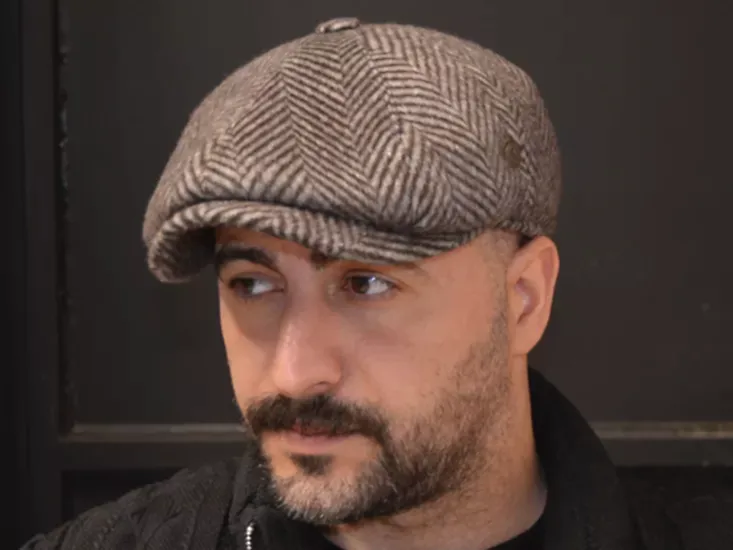 Pozze Kışlık Yün Kaşmir İngiliz Erkek Kasket Şapka