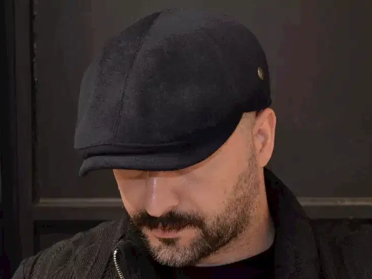 Pozze Kaşmir Kışlık Erkek Kasket Şapka  İtalyan 