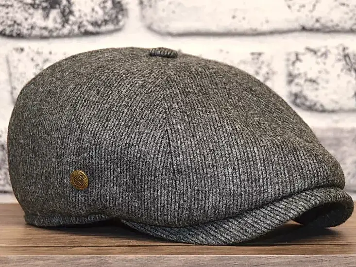 Pozze Kışlık Yün İngiliz Model Erkek Kasket Şapka