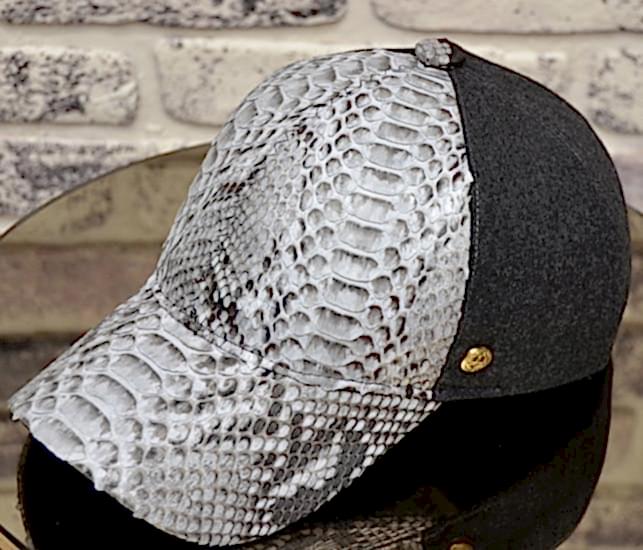 Orijinal Yılan Derisi Detaylı Kep