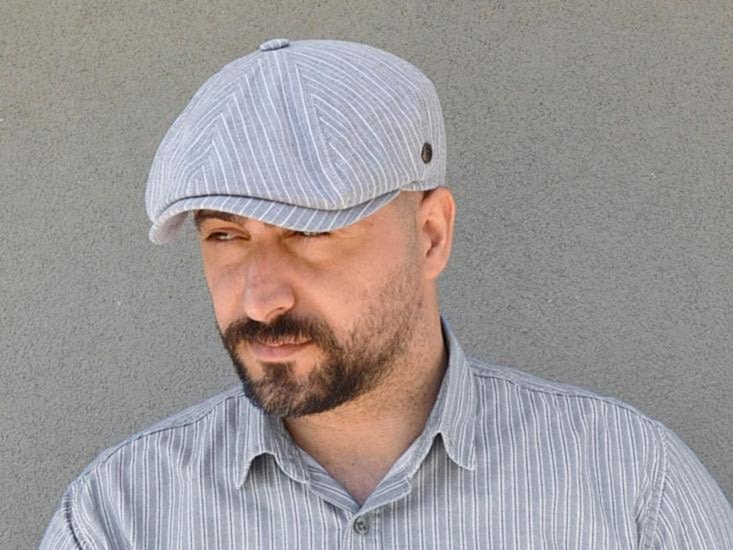 Pozze Yazlık Keten İngiliz Peaky Blinders Kasket