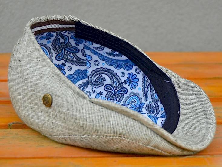 Haki Keten Yazlık Erkek Spor Kasket Şapka