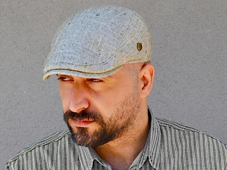 Haki Keten Yazlık Erkek Spor Kasket Şapka